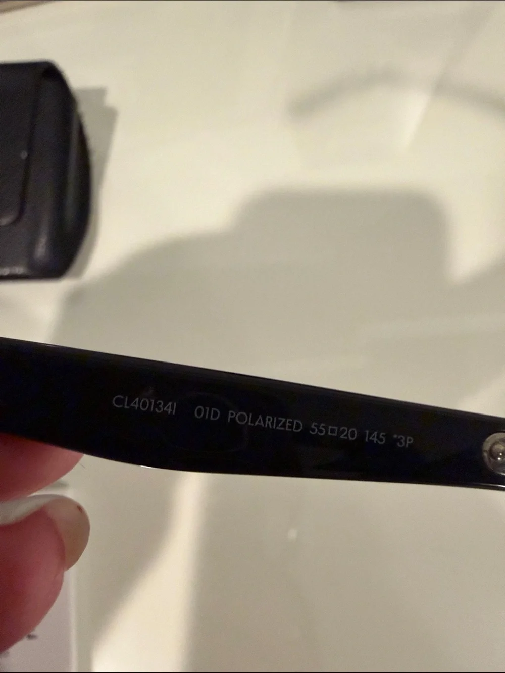 Celine Glossy Black Cat-Eye Sunglasses with Branded Case